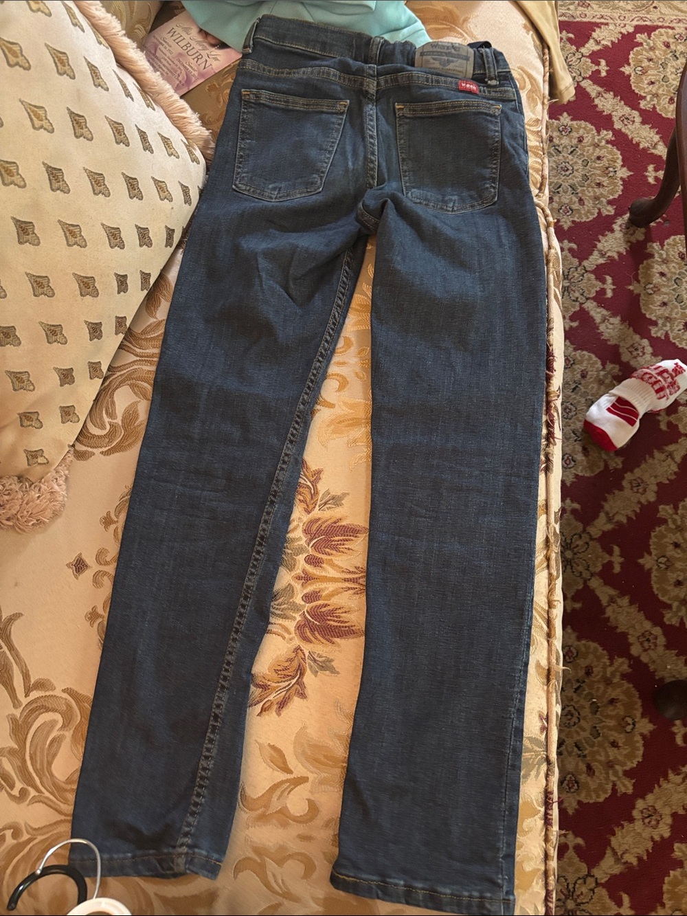 Wrangler Dark Blue Kids Straight-Leg Jeans